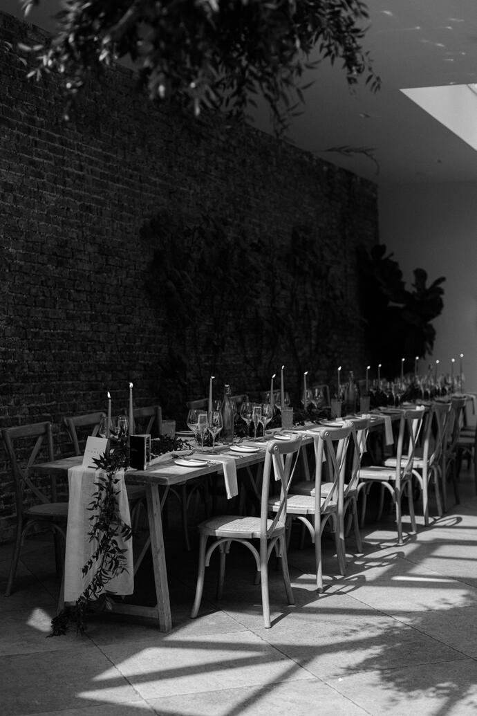 A wedding breakfast at Middleton Lodge